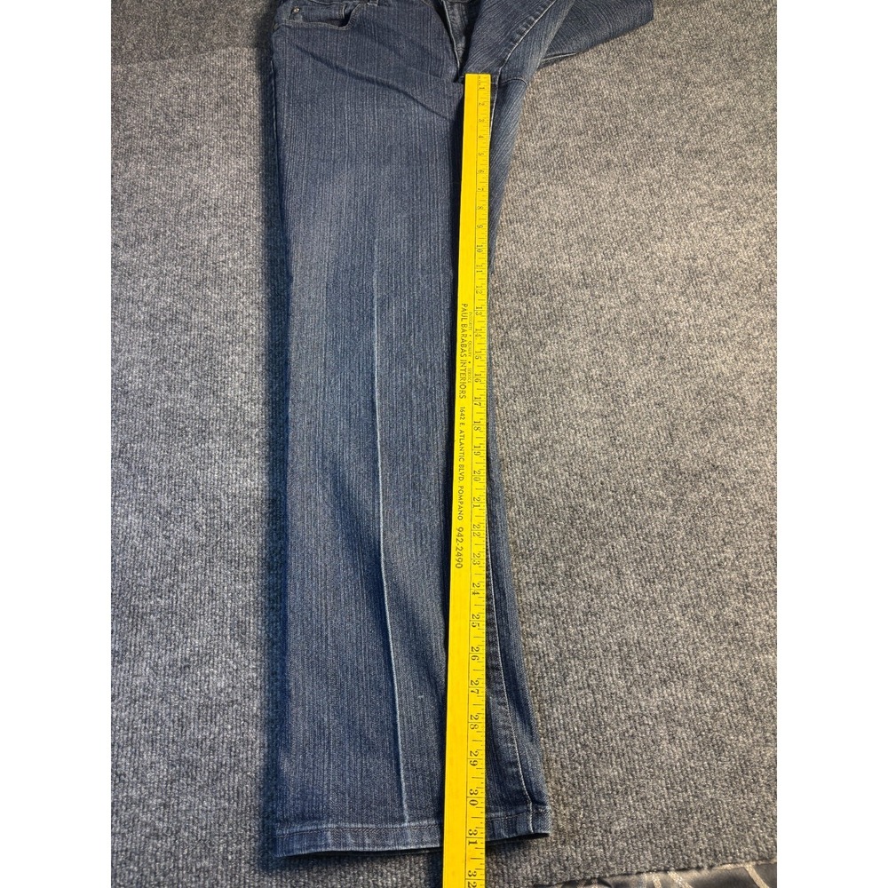 BandolinoBlu Jeans Womens 12 Blue Denim Regular Fit 5-Pocket Design Straight Leg - Picture 5 of 11